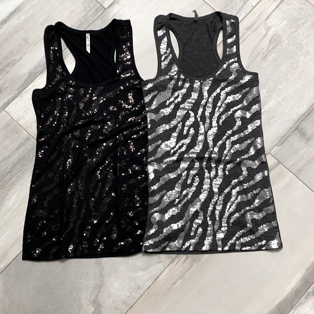 Women’s sequin racer back tanks